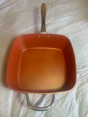 Copper chef 11 inchSquare Nonstick Skillet with Helper Handle